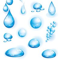 Vector water drop