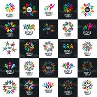 وکتور لوگو مردم