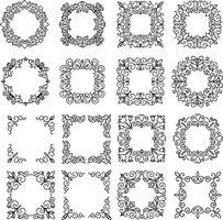 وکتور کادر گل و بوته