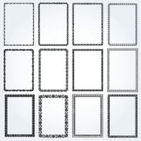 وکتور کادر گل و بوته