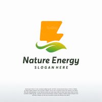 وکتور لوگو انرژی طبیعی