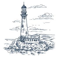 وکتور فانوس دریایی