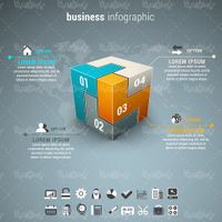 Color Infographic Vector