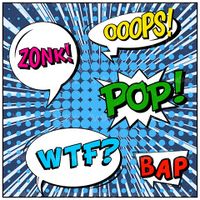 وکتور برچسب حبابی