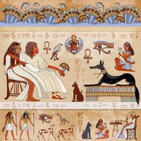 وکتور نقاشی مصر باستان