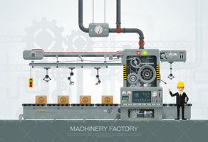 Factory Machinery Vector