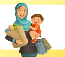 وکتور زن با حجاب