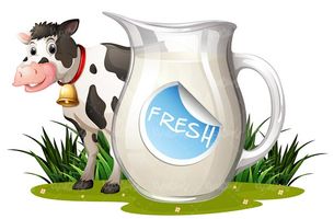 Organic milk vector