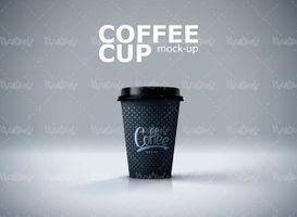 Vector Mockup Cup of Disposable Coffee