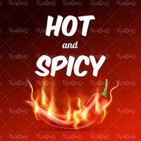 Spicy red pepper vector