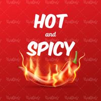 Spicy red pepper vector