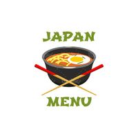 وکتور لوگو غذای ژاپنی