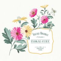 Vector floral border