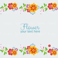 Flower Frame Vector