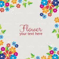 Flower Frame Vector