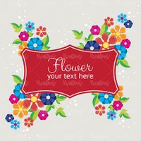 Flower Frame Vector