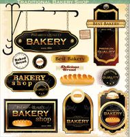 Bakery Label Vector