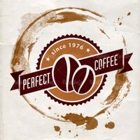 Vector coffee sticker