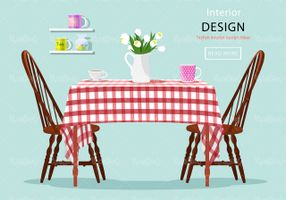 Interior decoration vector