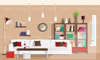 Interior decoration vector