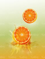 وکتورآبمیوه پرتقال توسرخ
