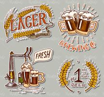 وکتور لیبل نوشیدنی