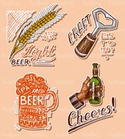 وکتور لیبل نوشیدنی