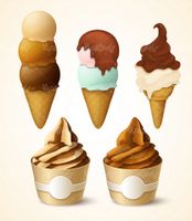Funnel ice cream vector