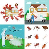 Insect spraying vector
