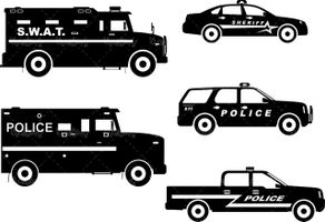 Police car vector