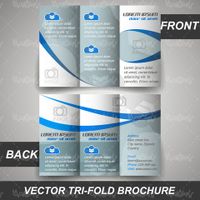 Vector graphic design brochure