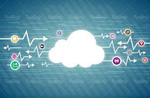 Cloud computing vector