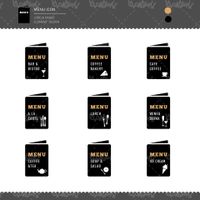 وکتور منوی رستوران