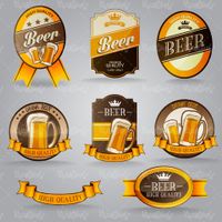 وکتور لیبل نوشیدنی