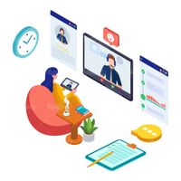 وکتور گفتگوی اینترنتی