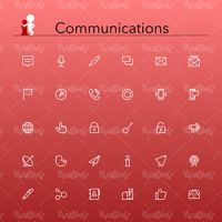 Vector communication icons