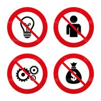 Prohibition sign vector