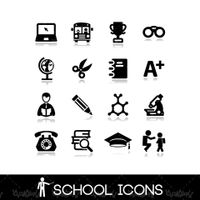 Vector school icons