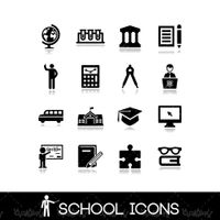 Vector school icons