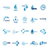 Water logo vector