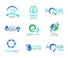 Water logo vector