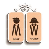 وکتور نشان زن و مرد