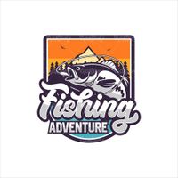 Fishing logo vector
