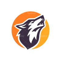 Wolf logo vector