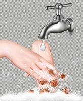 وکتور شستن دست