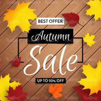 Vector autumn sales