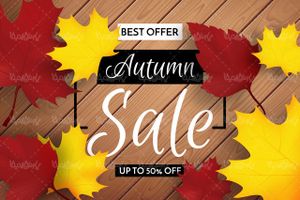 Vector autumn sales