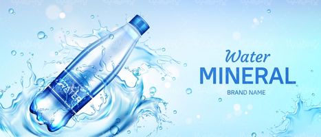 Mineral water vector