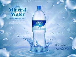 Mineral water bottle vector