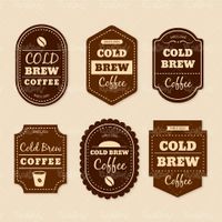 Coffee label vector